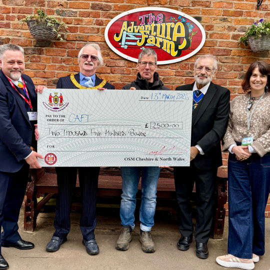 Supporting Children’s Adventure Farm Trust - £2,500 Donated by the O.S.M.