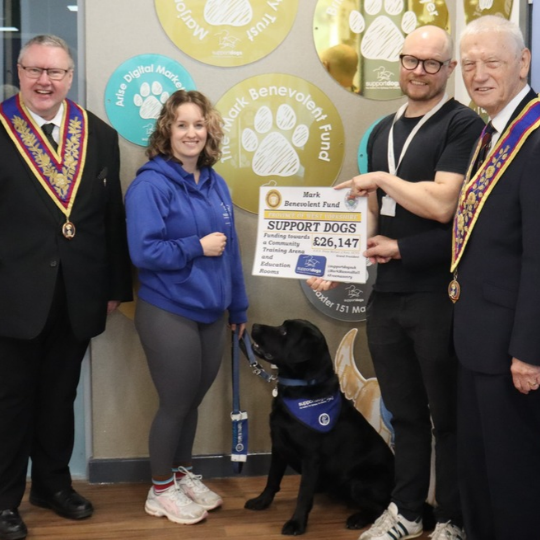 M.B.F. Trustee Visits Support Dogs Charity to See Life-Changing Training in Action
