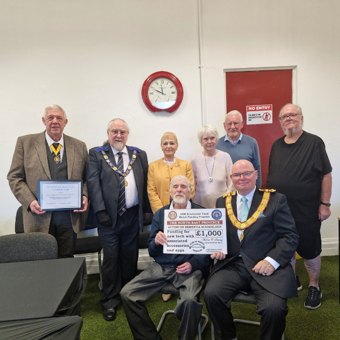 Sunderland Dementia Charity Received £1,000 Donation