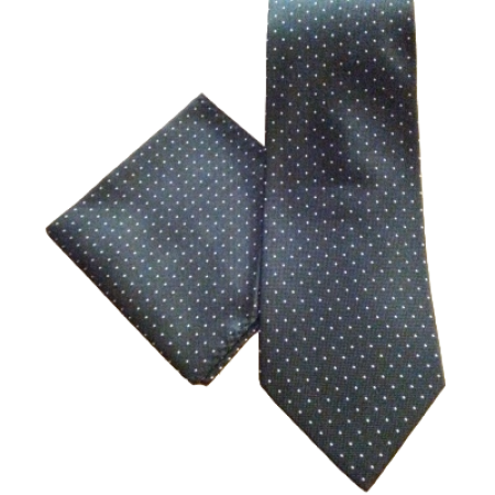 black_and_white_spotted_tie__handkerchief_set_1